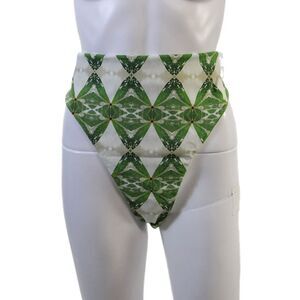 Nomads Womens Current Bikini Bottoms II - Pothos Print + Nephrite Size 5XL